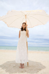 Dreamy White Lace Midi Dress