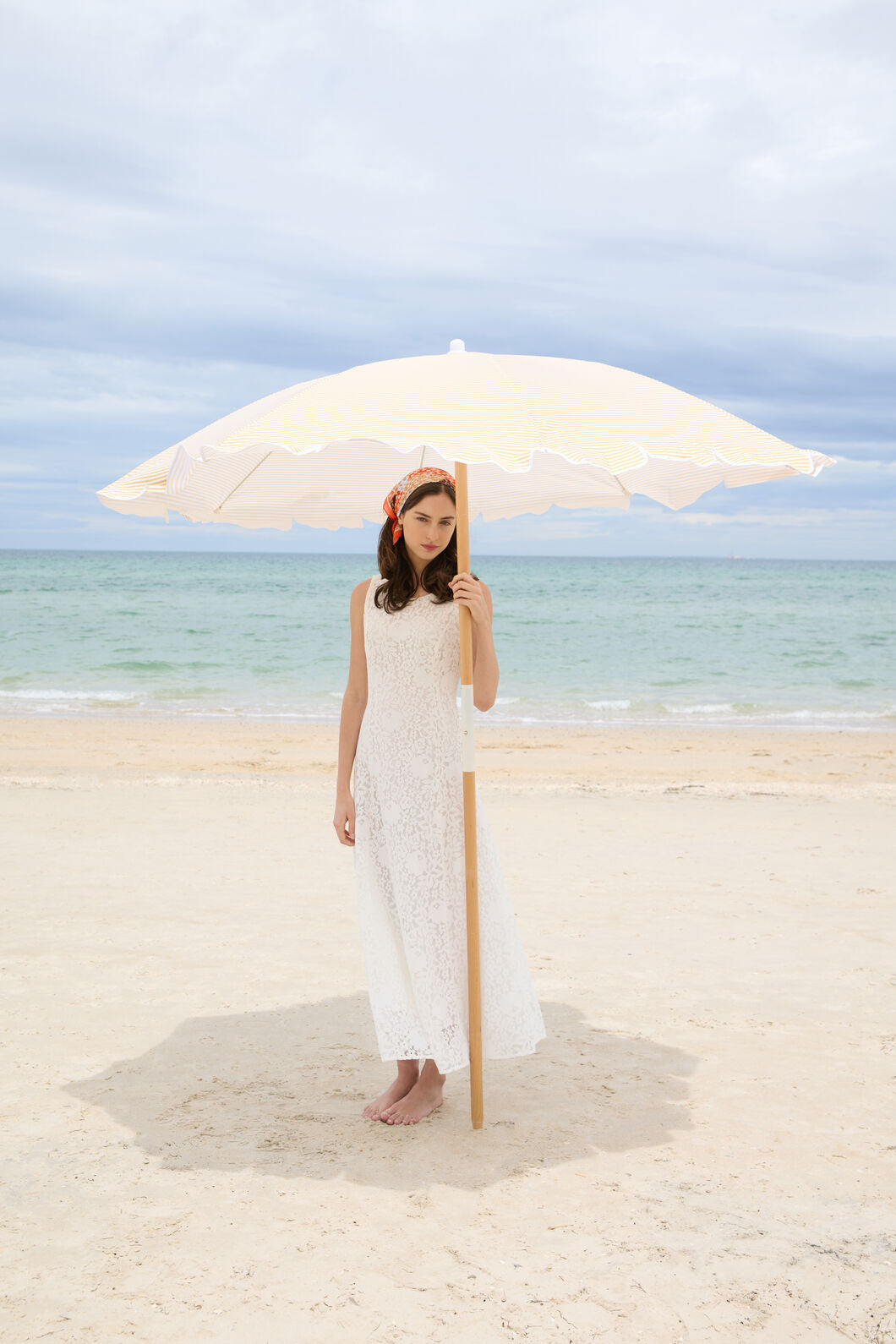 Dreamy White Lace Midi Dress
