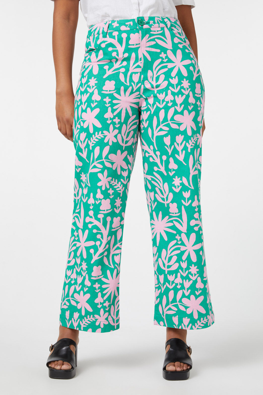 Della Floral Printed Jean