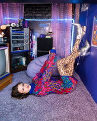 Pink Pop Leopard Print Sheer Tights