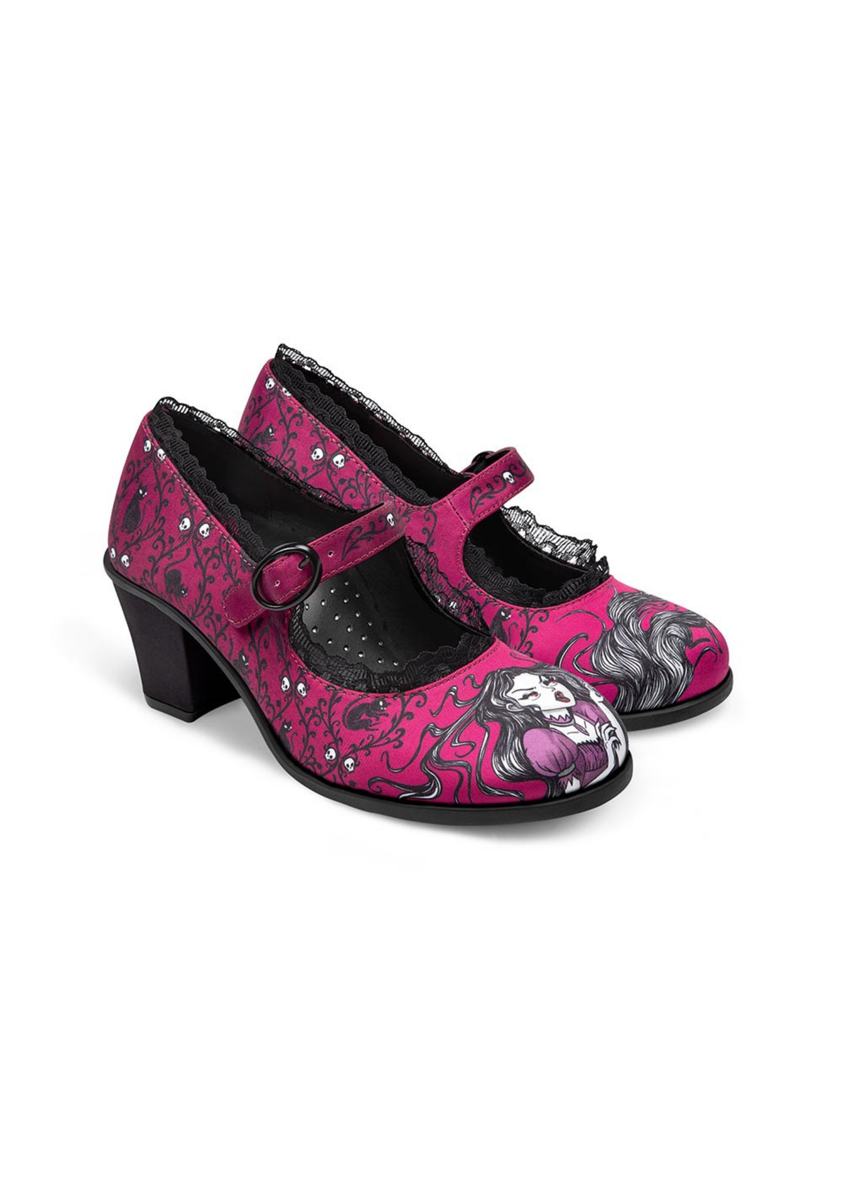 Chocolaticas® Mid Heels Carmilla Women's Mary Jane Pump