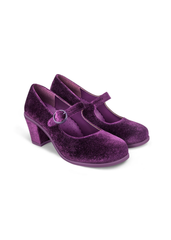 Chocolaticas® Mid Heels Plum Elixir Women's Mary Jane Pump