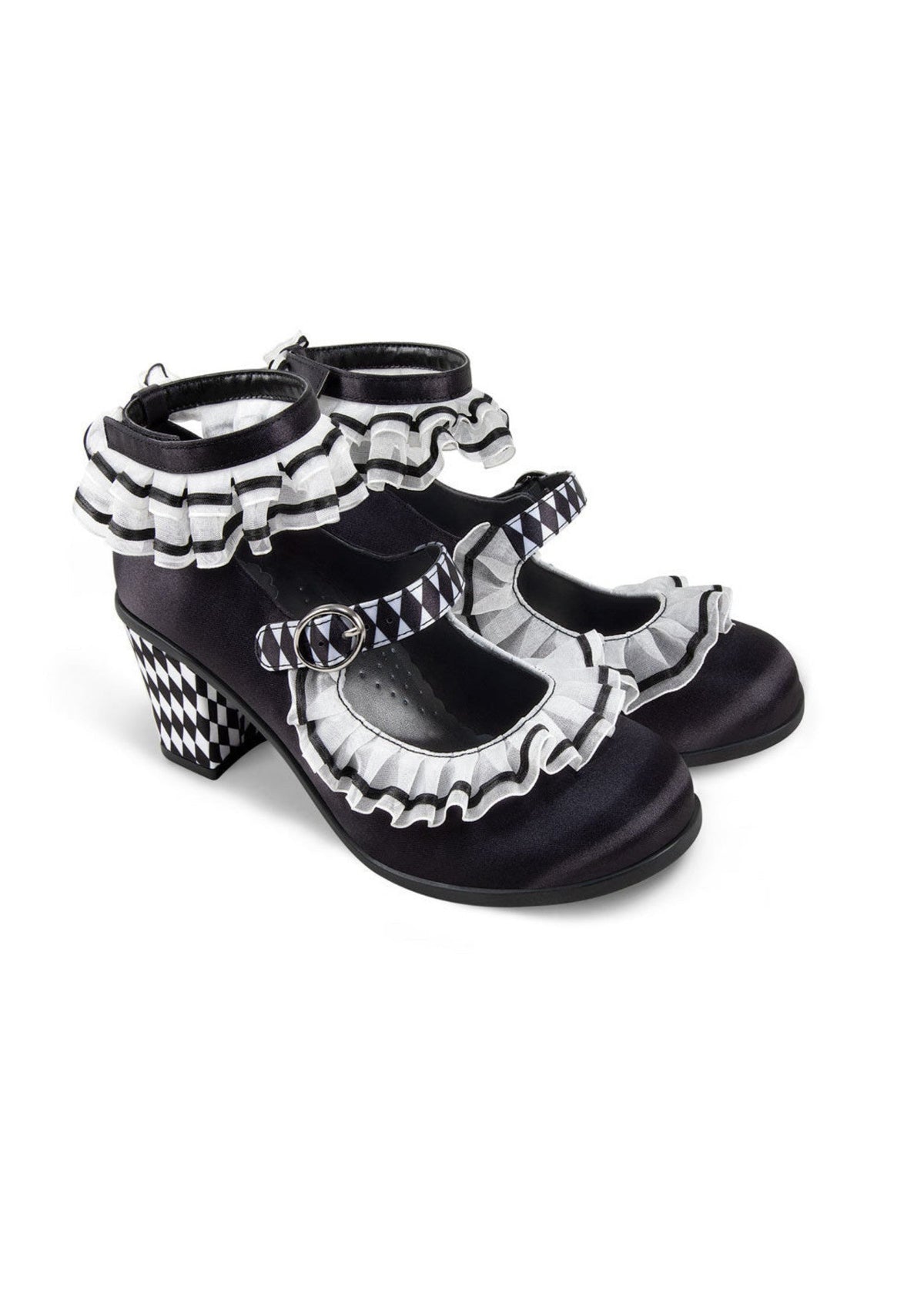 Chocolaticas® Mid Heels Arlequin Women's Mary Jane Pump