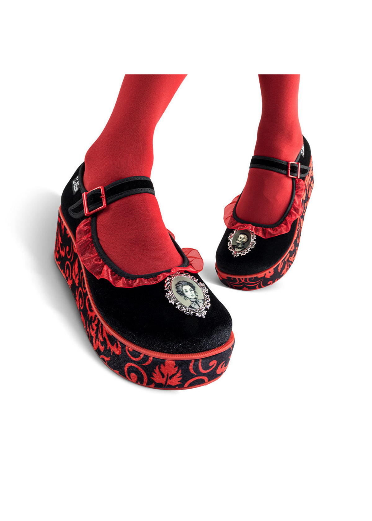 Chocolaticas® Memento Mori Women's Mary Jane Platform