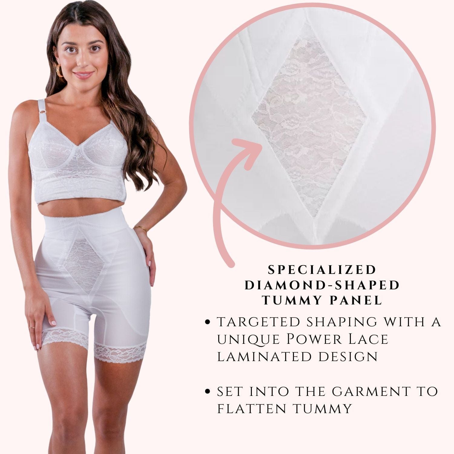 Style 6206 | High Waist Medium Control Thigh Slimmer | No Top Roll