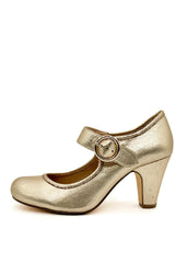 Madeline Metallic Mary Jane Heels