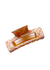 Spring Retro Floral Claw Hair Clip